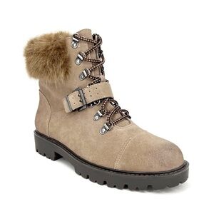 Charles by Charles David - Ramiro Boots Size 7.5 Leather Faux Fur Lu Sole New